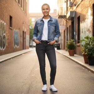 Arizona Jean Co. Stylish Denim Jacket Retro